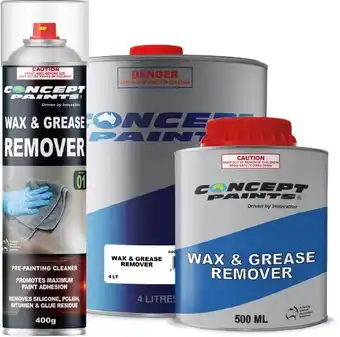 Autobarn Concept Paints Wax & Grease Remover offer