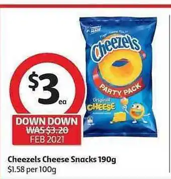 Coles Cheezels Cheese Snacks offer