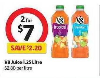 Coles V8 Juice 1.25 Litre offer