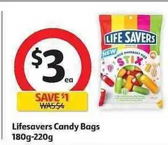 Coles Lifesavers Candy Bars offer