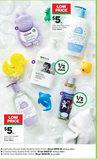Woolworths Little One's Bubble Bath offer