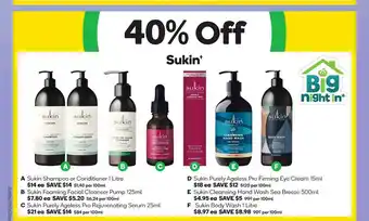 Woolworths Sukin offer