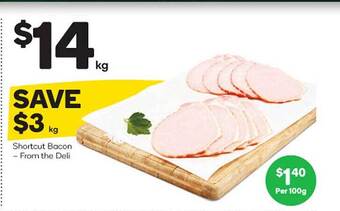 Woolworths Shortcut Bacon offer