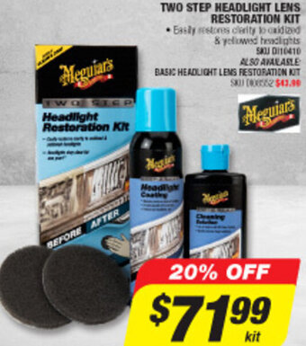 Two Step Headlight Lens Restoration Kit