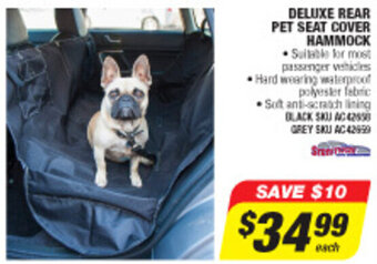 Autobarn Deluxe Rear Pet Seat Cover Hammock offer