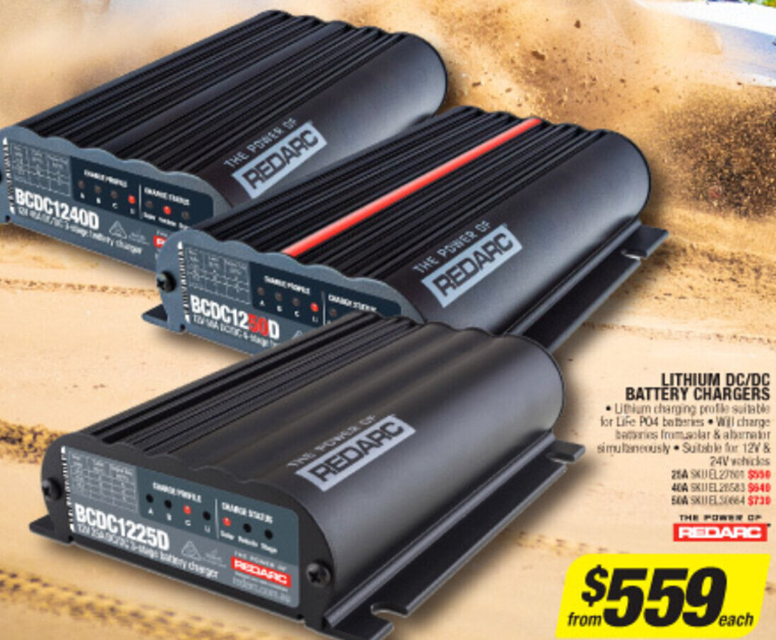 Lithium DC/DC Battery Chargers offer at Autobarn