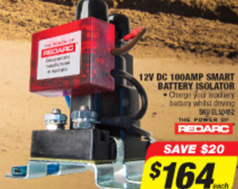 Autobarn 12V DC 100AMP Smart Battery Isolator offer