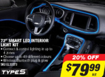 Autobarn 72" Smart LED Interior Light Kit offer