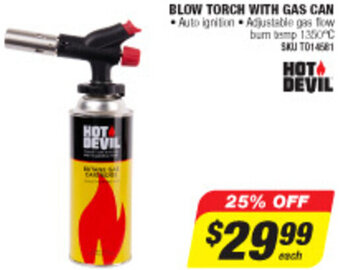 Blow Torch With Gas Can