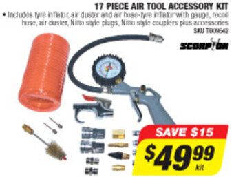 Autobarn 17 Piece Air Tool Accessory Kit offer