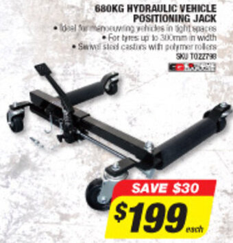 Autobarn 680kg Hydraulic Vehicle Positioning Jack offer