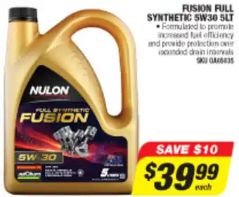 Autobarn Fusion Full Synthetic 5W30 5LT offer