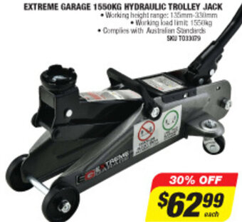 Autobarn Extreme Garage 1550kg Hydraulic Trolley Jack offer