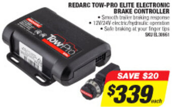 Autobarn Redarc Tow-Pro Elite Electronic Brake Controller offer