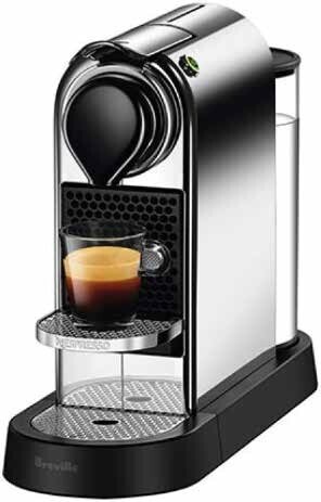 The Good Guys Nespresso Citiz Capsule Coffee Machine - Chrome offer
