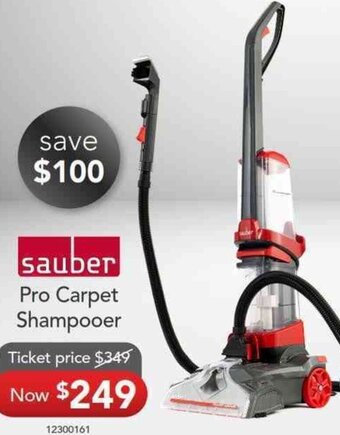 Godfreys Sauber Pro Carpet shampooer offer