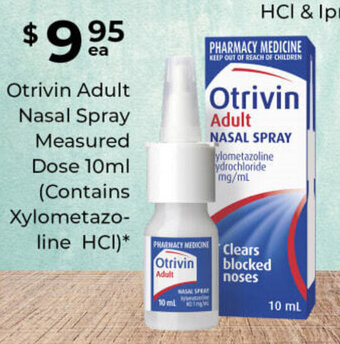 OTRIVIN ADULT NASAL SPRAY measured dose 10ml