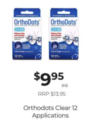 ORTHODOTS clear 12 applications