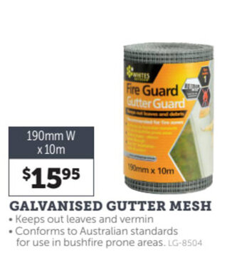 Stratco Galvanised gutter mesh offer