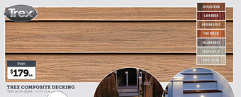 Stratco Trex composite decking offer