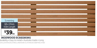 Stratco Modwood screening offer