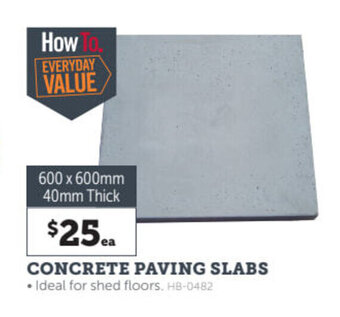Stratco Concrete paving slabs offer