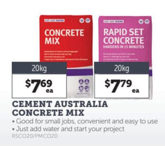Cement australia concrete mix