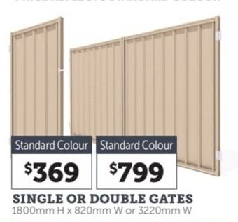 Stratco Single or double gates offer