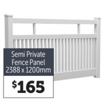 Stratco Semi private fence panel offer