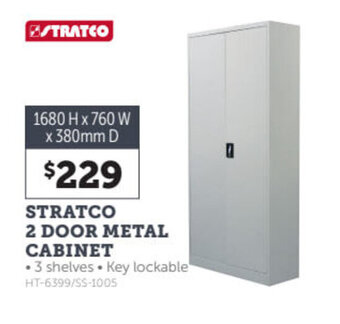 Stratco STRATCO 2 door metal cabinet offer