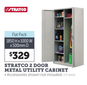 Stratco STRATCO 2 door metal utility cabinet offer
