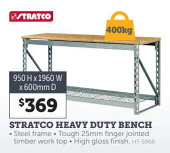 Stratco STRATCO heavy duty bench offer