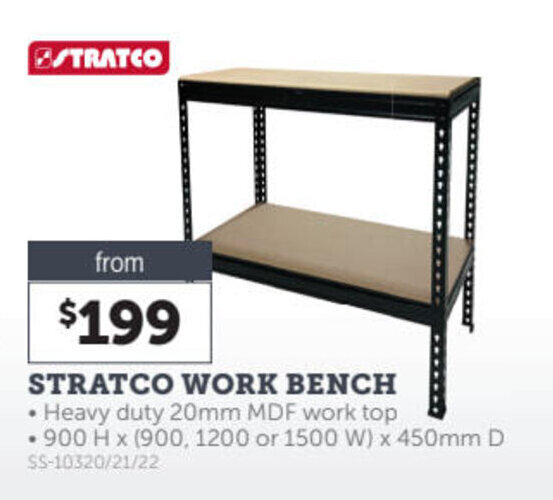 Stratco workbench deals