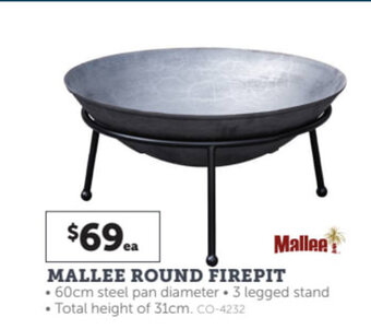Stratco MALLEE round firepit offer