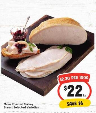 IGA Oven Roasted Turkey Breast offer