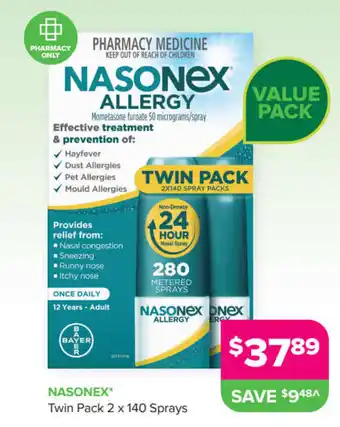 NASONEX twin pack 2 x140 sprays
