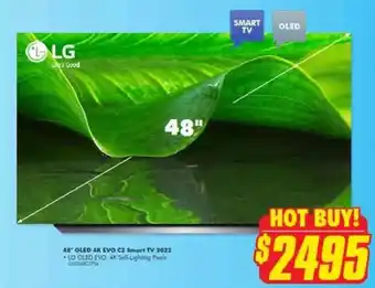 The Good Guys OLG 48 QLED 4K EVO C2 smart TV 2022 offer