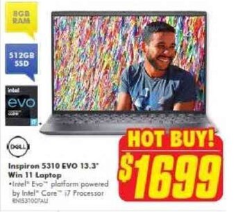 The Good Guys Inspiron 5310 EVO 13.3 win 11 laptop offer