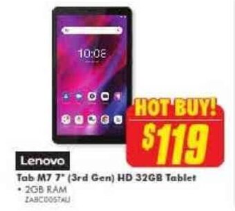 LENOVO tab M7 7 (3rd gen) HD 32GB tablet