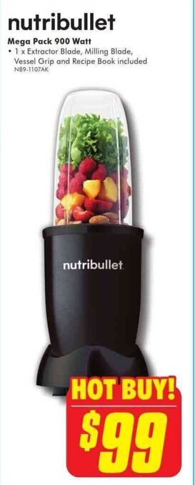 The Good Guys NUTRIBULLET mega pack 900 watt offer