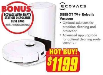 The Good Guys ECOVACS deebot T9+ robotic vacuum offer