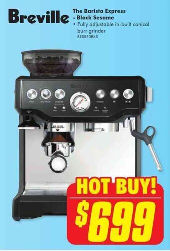 The Good Guys BREVILLE the barista express - black sesame offer