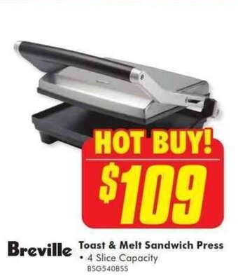 The Good Guys BREVILLE toast & melt sandwich press offer