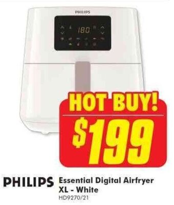 The Good Guys PHILIPS essential digital airfryer XL - white offer