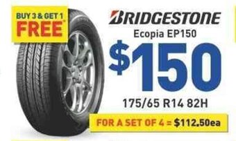 Bob Jane T-Marts BRIDGESTONE ecopia EP150 offer