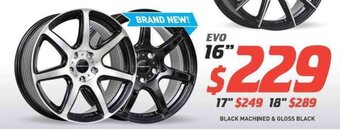 EVO black machined & gloss black