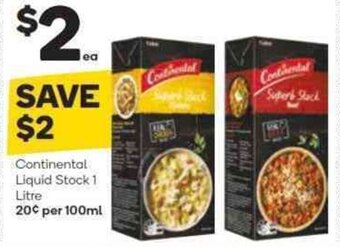Woolworths Continental liquid stock 1 litre offer