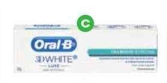 ORAL B 3D white luxe toothpaste 95g