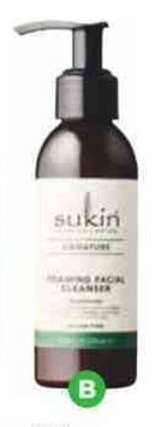 Woolworths Sukin foaming facial cleanser pump 125ml offer
