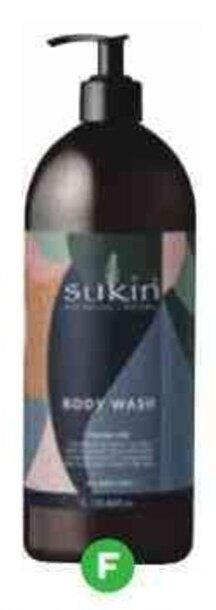 Woolworths SUKIN body wash 1 litre offer